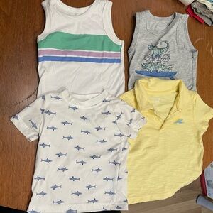 Boys Pack Of 4 Shirts (2 Tanks, 1 Polo, 1 Tee) Size 18 Months